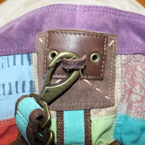 Lucky Brand Leather Crossbody purse BOHO LOOK! - Picture 5 of 14